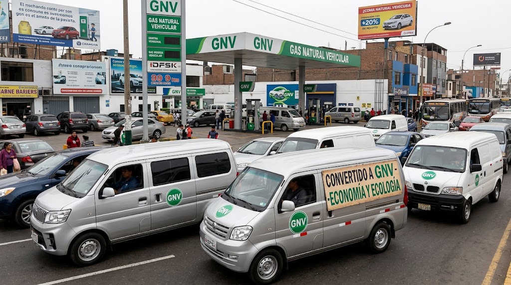 Minivans y furgonetas chinas a GNV para negocios y transporte de carga